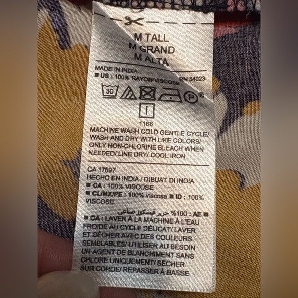 Old Navy Floral Sleeveless Dress - Navy - Lightweight size M Tall. NWT - Picture 9 of 14